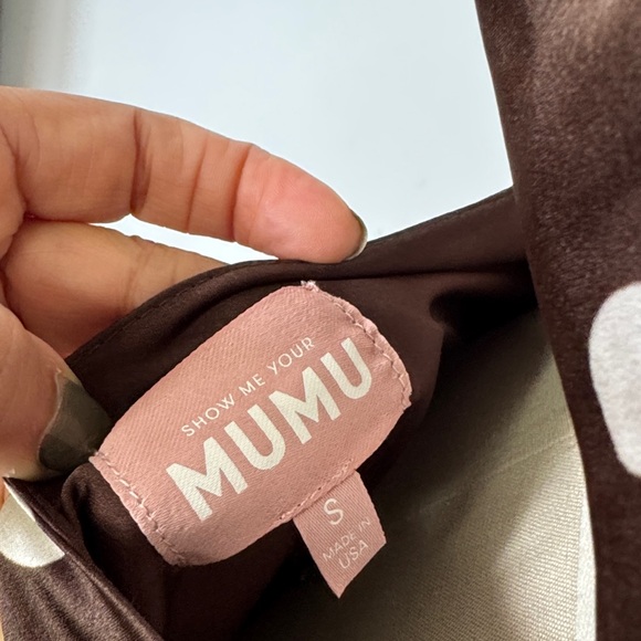 Show Me your mumu Jasmine dress chocolate halter with Ivory dots
NWOT size S - Picture 7 of 7